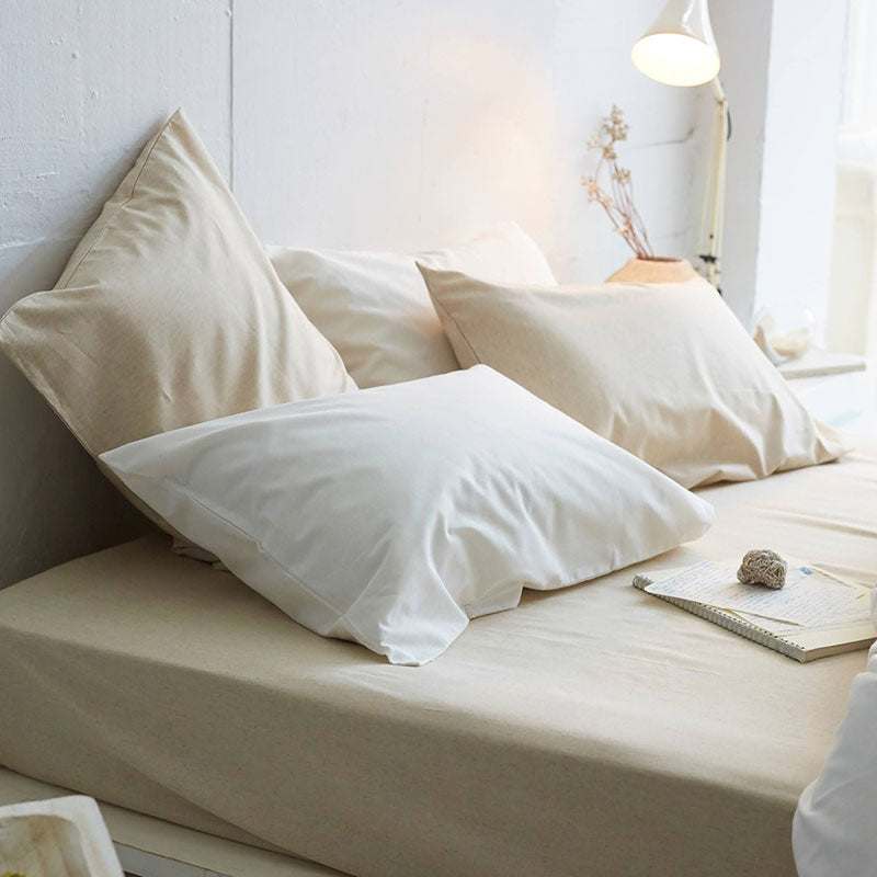 さらりとやさしいリネンミックス one-wash 枕カバー 2枚セット入り【Fab the Home】