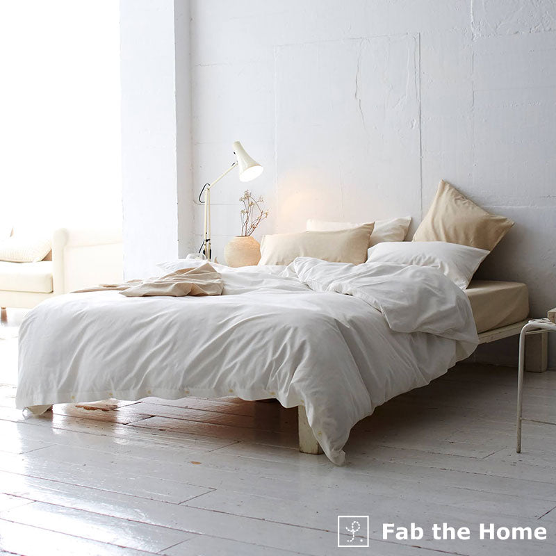 さらりとやさしいリネンミックス one-wash 掛け布団カバー コンフォーターカバー【Fab the Home】