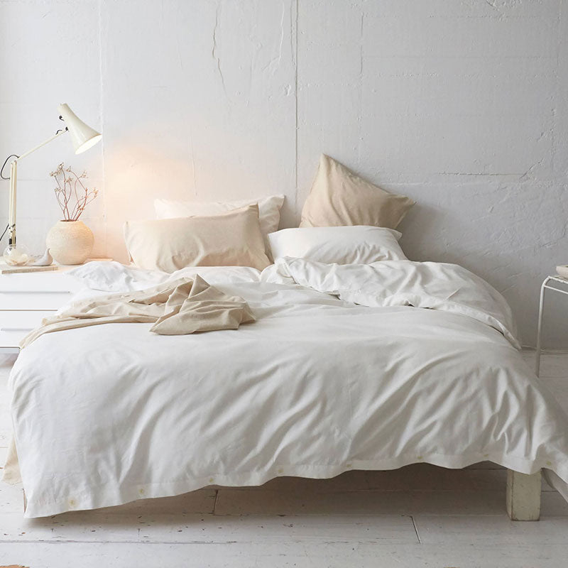 さらりとやさしいリネンミックス one-wash 掛け布団カバー コンフォーターカバー【Fab the Home】