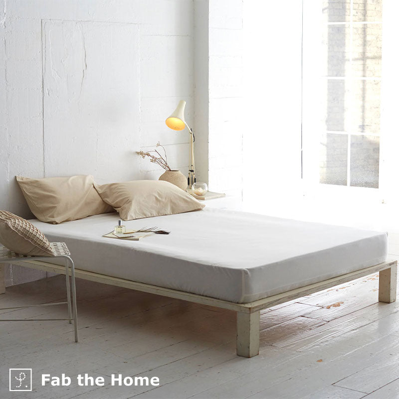 さらりとやさしいリネンミックス one-wash ボックスシーツ【Fab the Home】