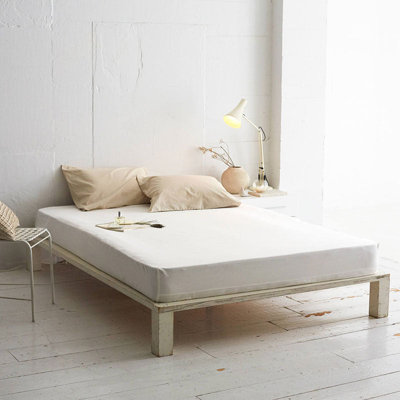 さらりとやさしいリネンミックス one-wash ボックスシーツ【Fab the Home】