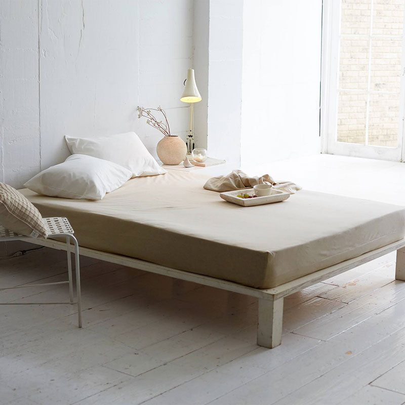 さらりとやさしいリネンミックス one-wash ボックスシーツ【Fab the Home】