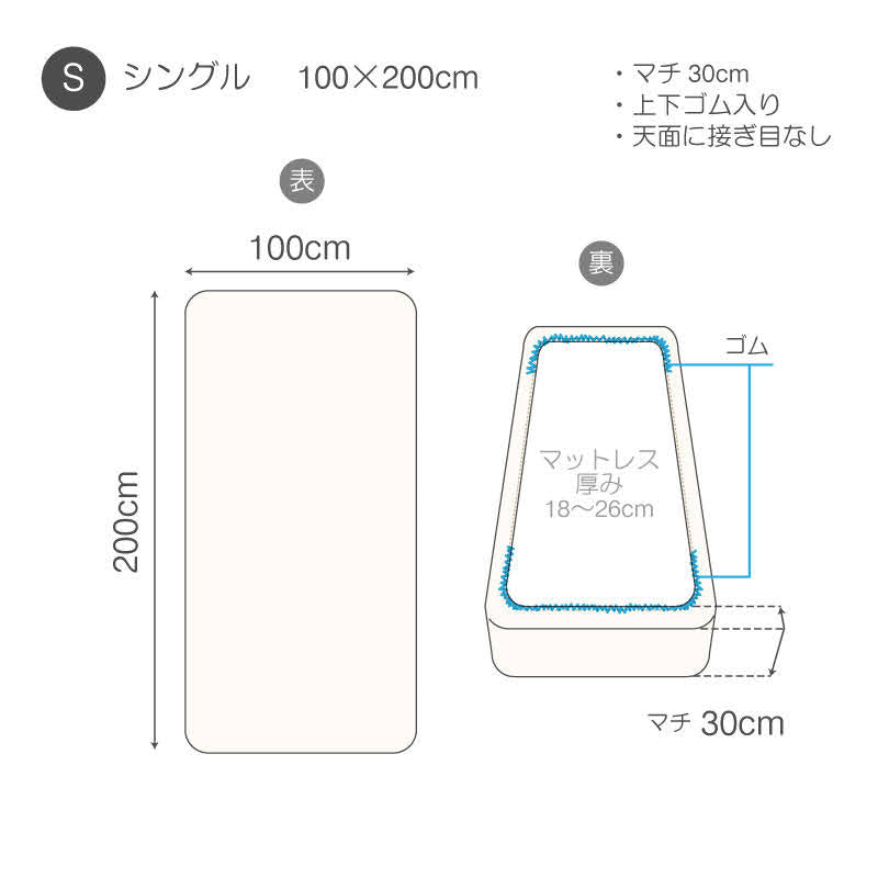 さらりとやさしいリネンミックス one-wash ボックスシーツ【Fab the Home】