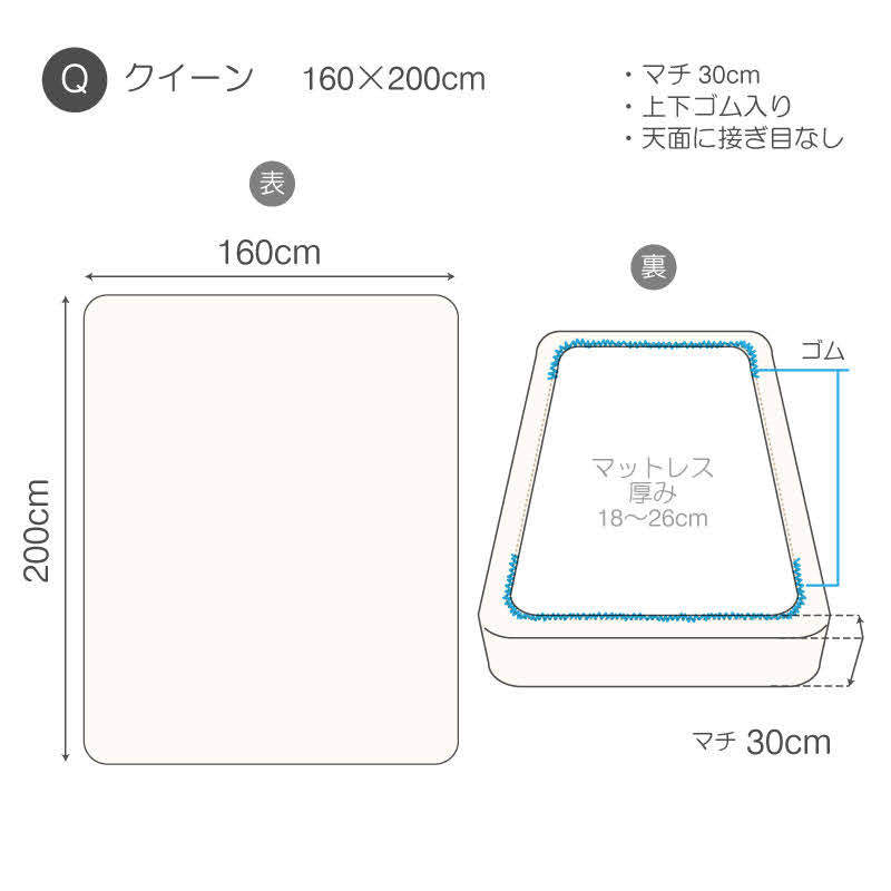 さらりとやさしいリネンミックス one-wash ボックスシーツ【Fab the Home】