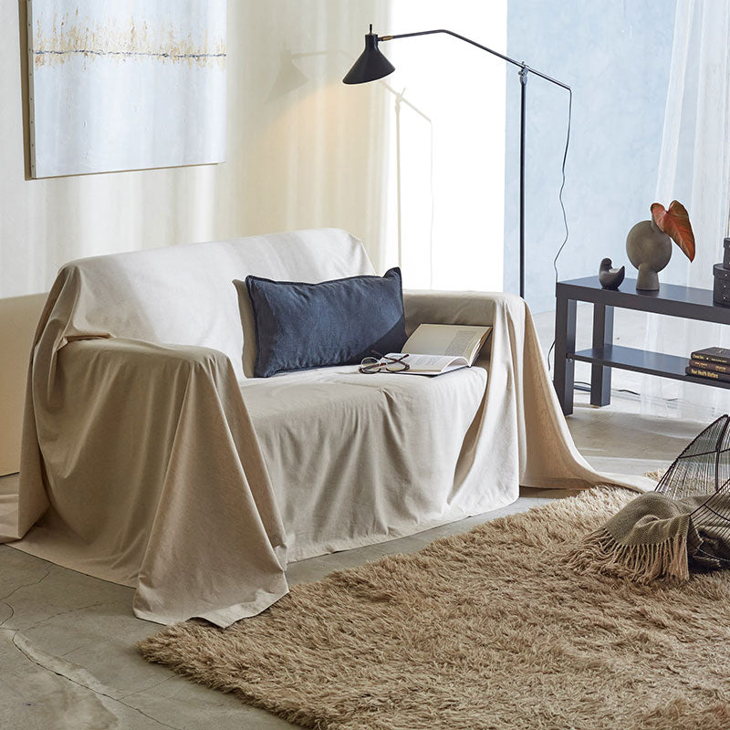 さらりとやさしいリネンミックス one-wash マルチカバー【Fab the Home】