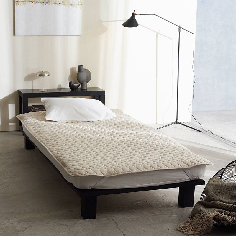 さらりとやさしいリネンミックス one-wash 敷きパッド シングル【Fab the Home】