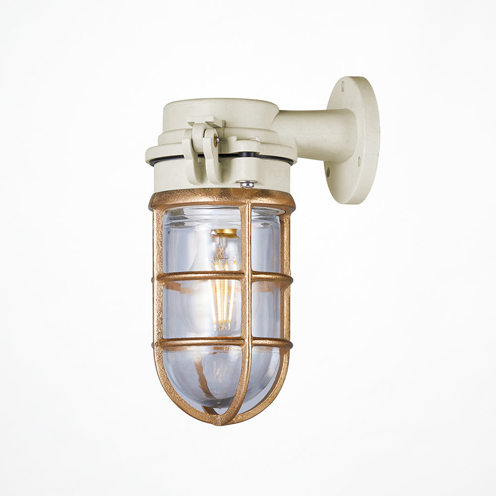 ウォールランプ Navy base-flat top wall lamp - ネイビーベースフラットトップウォールランプ(屋内・屋外兼用)