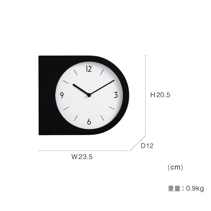 ミニマルでコンパクトな両面時計のウォールクロック Madeto - マデト