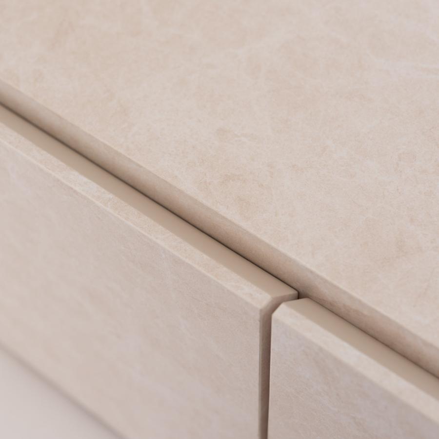 【開梱設置配送】石目の柄を活かしたフロートタイプテレビボード※要施工