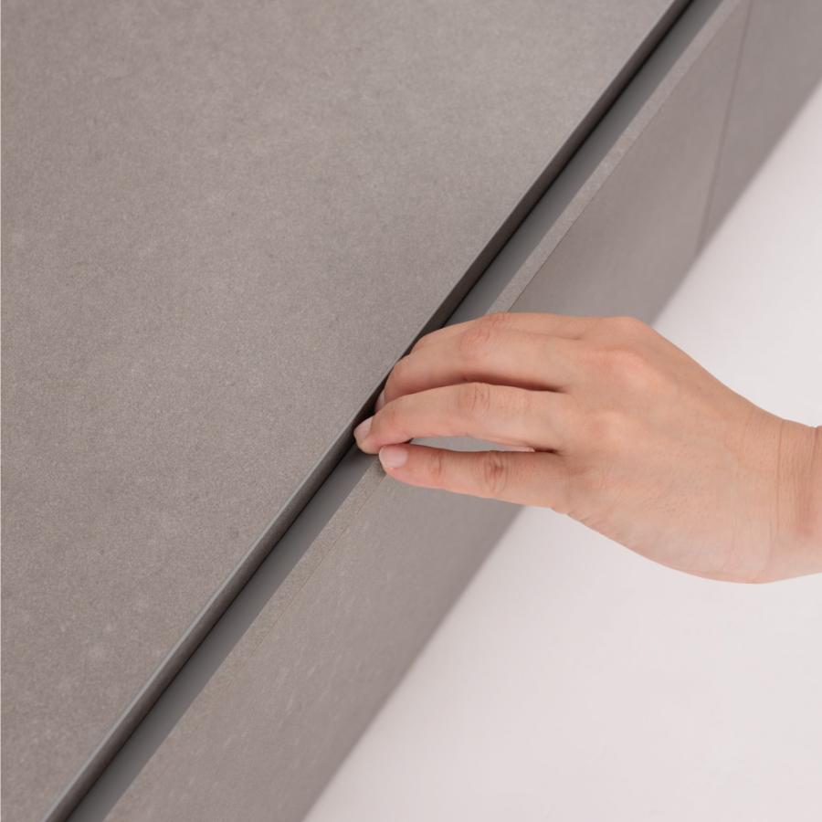 【開梱設置配送】石目の柄を活かしたフロートタイプテレビボード※要施工