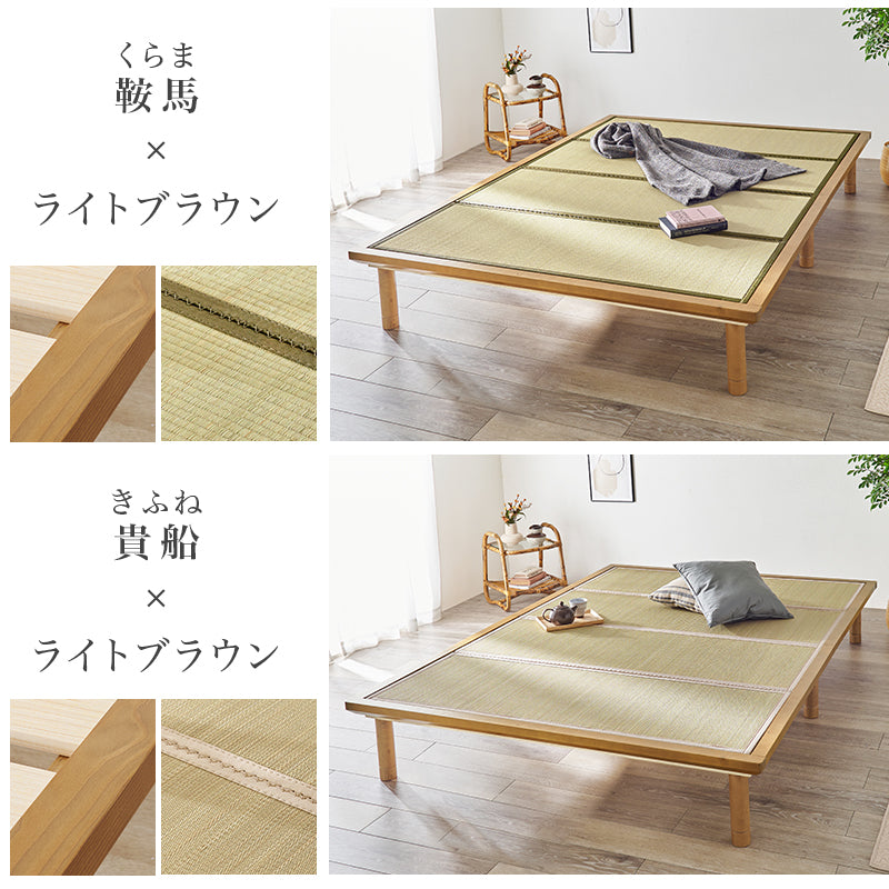 爽やかな天然い草を使用した畳マット・すのこベッド ダブルサイズ
