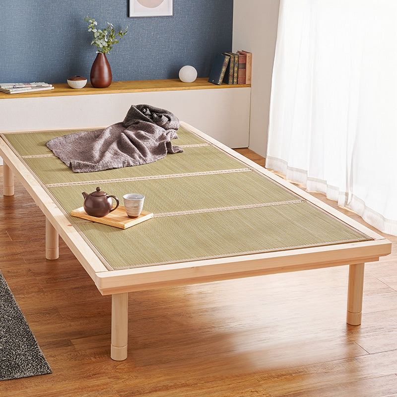 檜の香りや風合いを感じられるすのこベッド・天然い草を使用した畳マット シングルサイズ