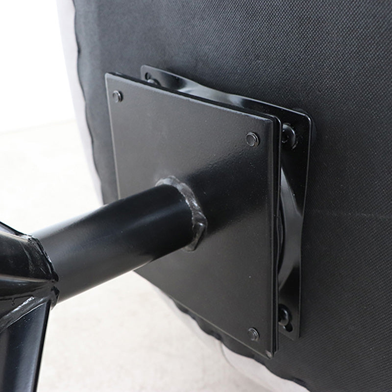 触り心地の良い合成皮革がレトロな雰囲気のラウンドチェア 回転式