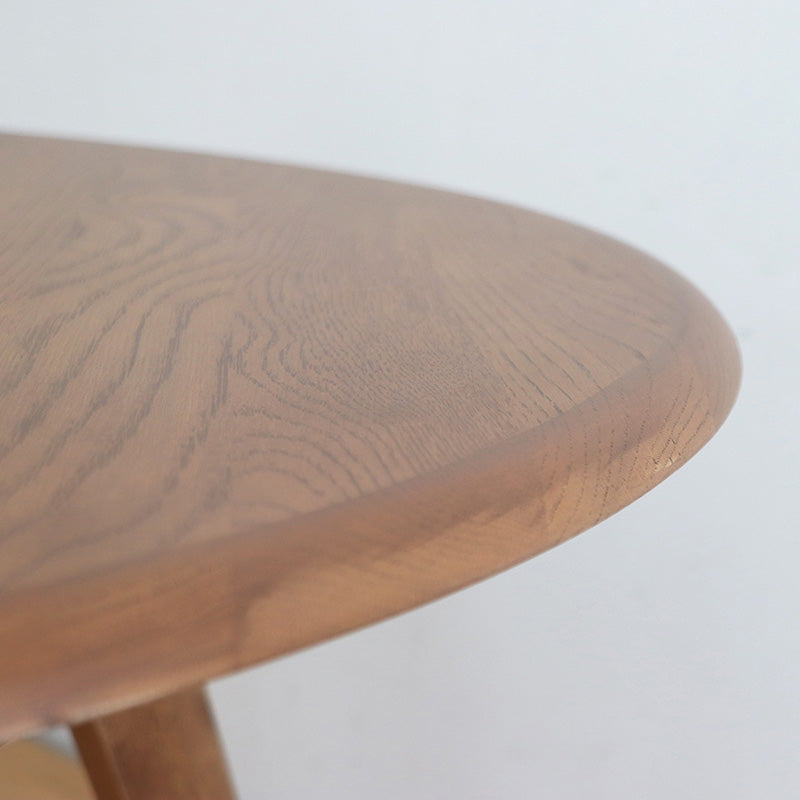 ダイニングテーブル 円形110cm 家族が自然と集まるオーク無垢の温もり 2人~3人用 丸テーブル