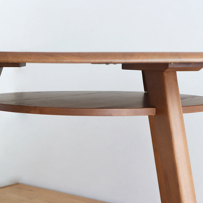 ダイニングテーブル 円形110cm 家族が自然と集まるオーク無垢の温もり 2人~3人用 丸テーブル