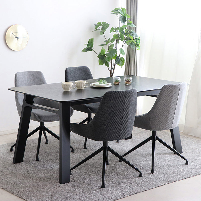 ファブリックの優しい雰囲気のラウンドチェア 回転式