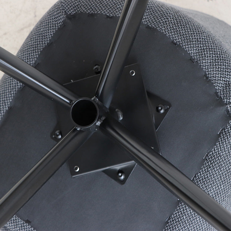 ファブリックの優しい雰囲気のラウンドチェア 回転式