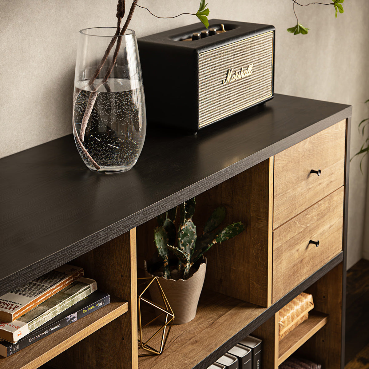 【開梱設置配送】ローシェルフ 幅180cm 開放感ある暮らしと美しい収納を叶える国産家具