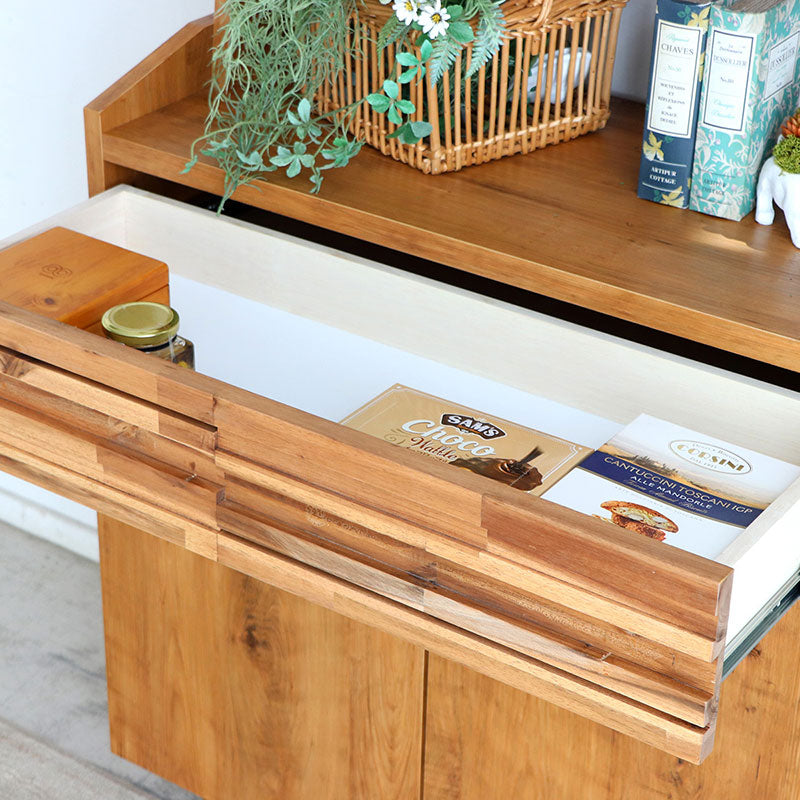 シェルフ 幅80cm ラスティックな温かみと機能性で空間を美しく演出