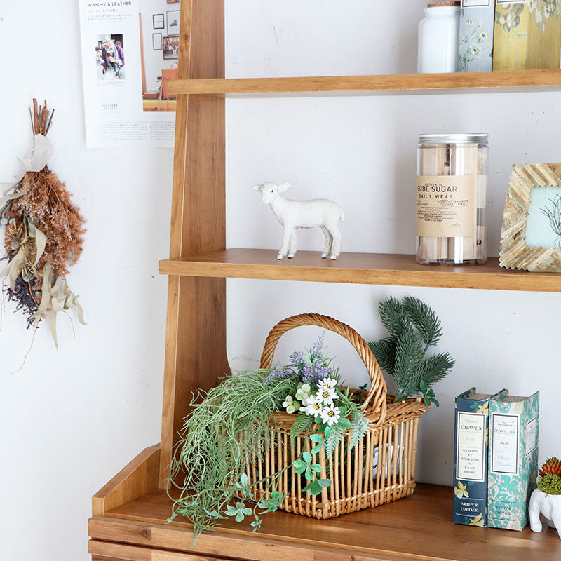 シェルフ 幅80cm ラスティックな温かみと機能性で空間を美しく演出