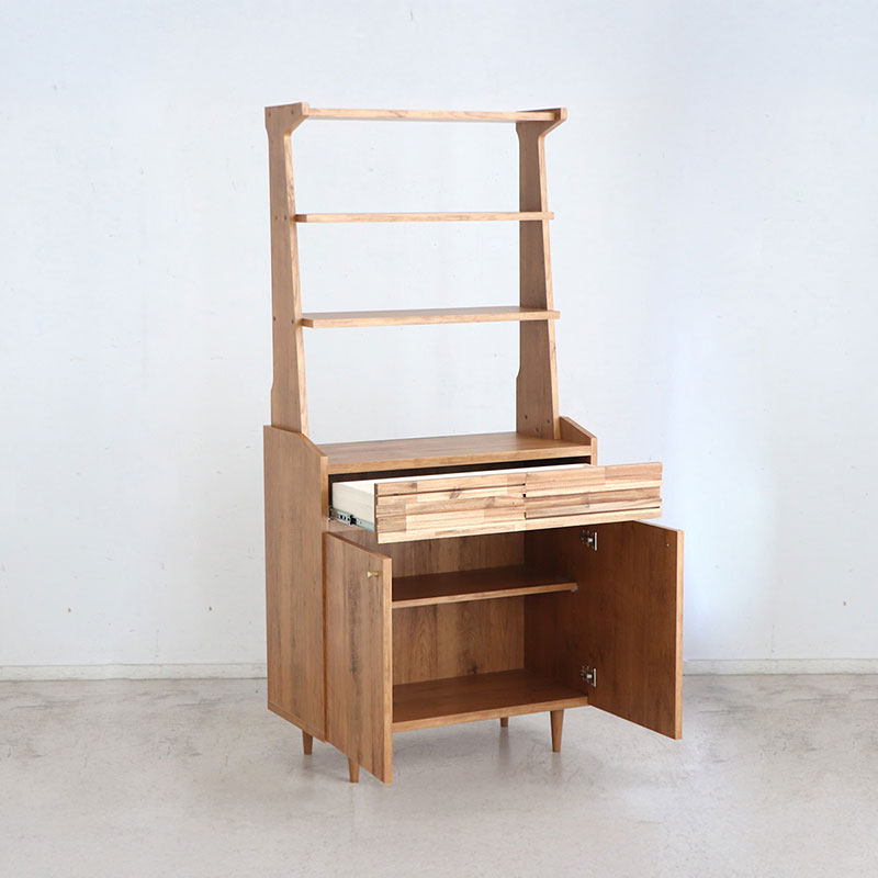 シェルフ 幅80cm ラスティックな温かみと機能性で空間を美しく演出