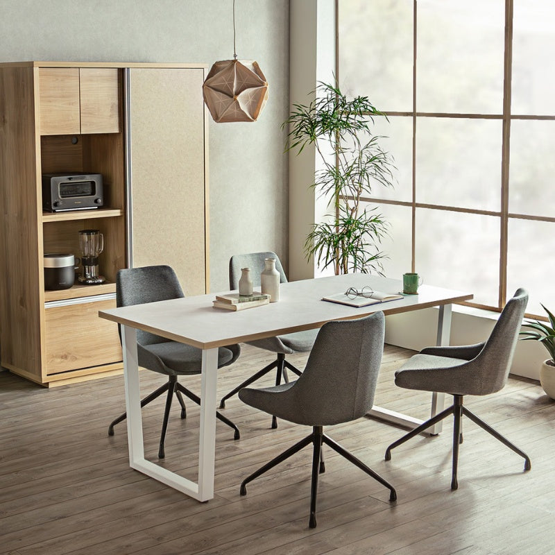 ダイニングテーブル 幅160cm 暮らしを守る耐水・耐摩耗・耐熱DAP天板の一台