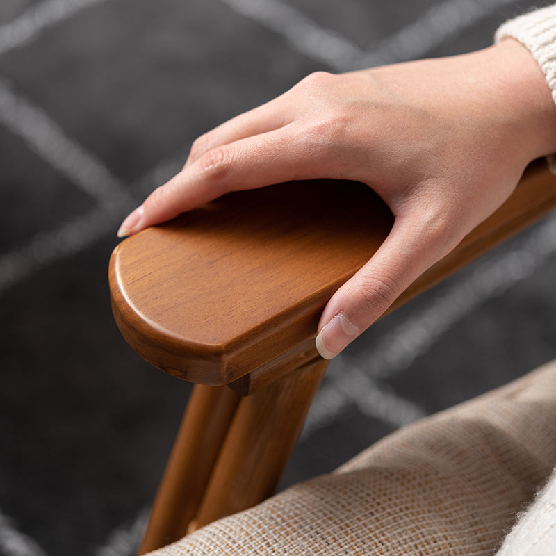 パーソナルチェア 天然木×ラタンの優雅な座り心地 籐椅子