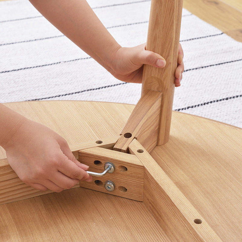 円形ダイニングテーブル 落ちついた色・丸みのあるデザイン 直径110cm 3人~4人 丸テーブル