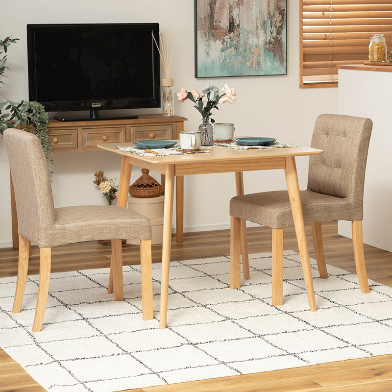 シンプルなスクエアテーブル 省スペース向け 1人~2人用ダイニング