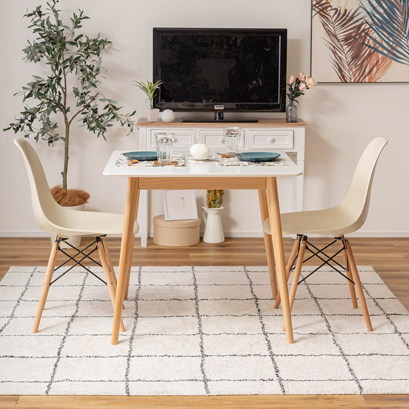 シンプルなスクエアテーブル 省スペース向け 1人~2人用ダイニング