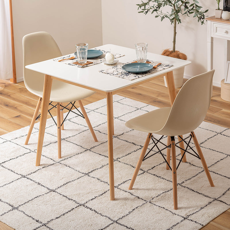 シンプルなスクエアテーブル 省スペース向け 1人~2人用ダイニング