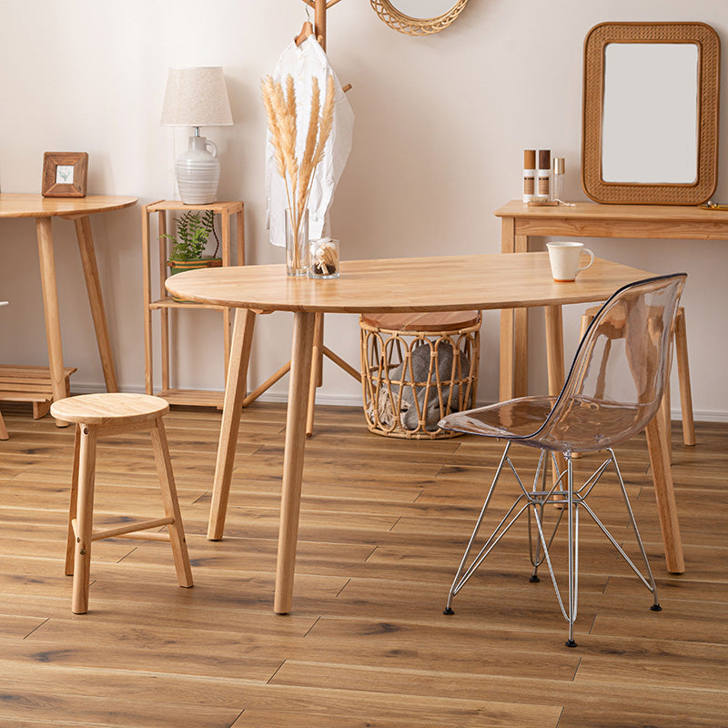 壁付けできるダイニングテーブル 天然木のぬくもりを感じる北欧風デザイン 1人~2人用