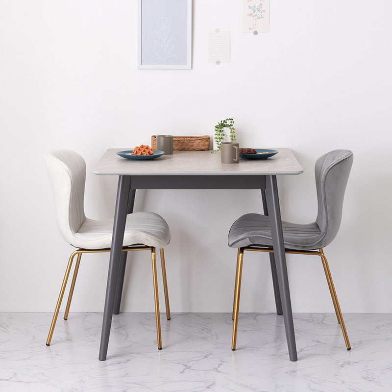 大理石調デザインを施したコンパクトダイニングテーブル 1人~2人用