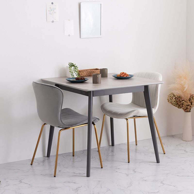 大理石調デザインを施したコンパクトダイニングテーブル 1人~2人用