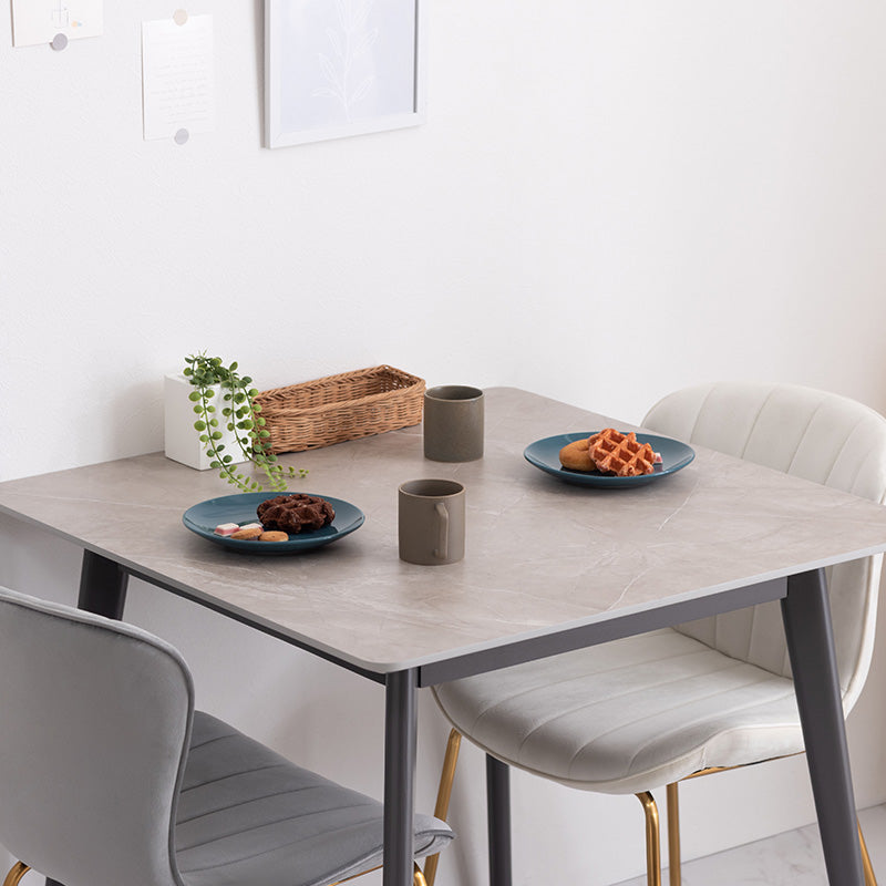 コンパクトダイニングテーブル 大理石調 80cm