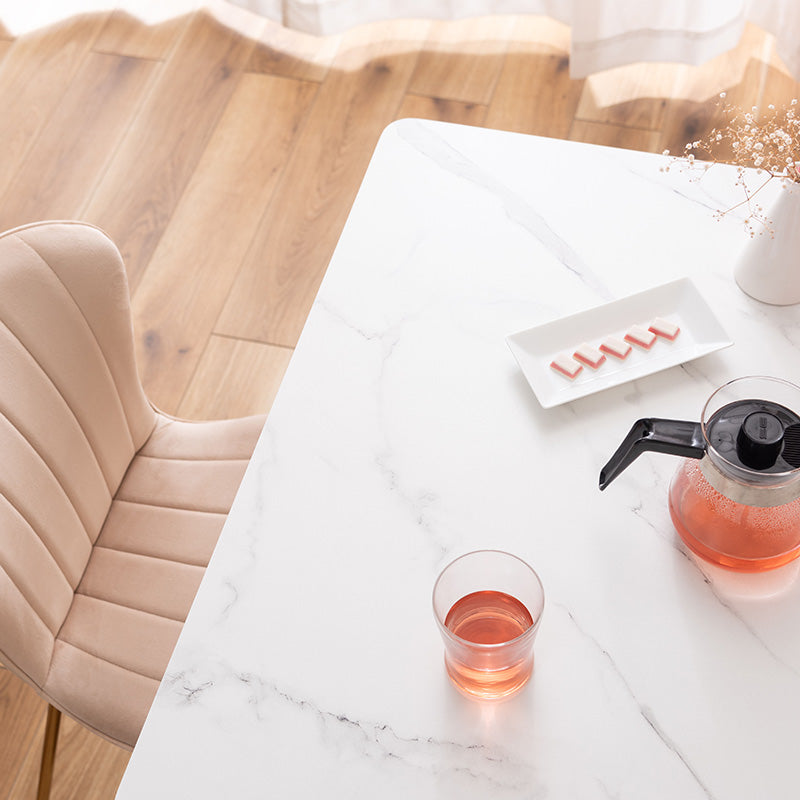 大理石調デザインを施したコンパクトダイニングテーブル 1人~2人用