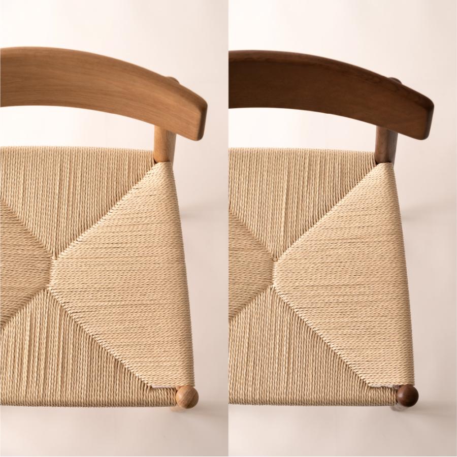 ナチュラルモダンなペーパーコードダイニングチェア