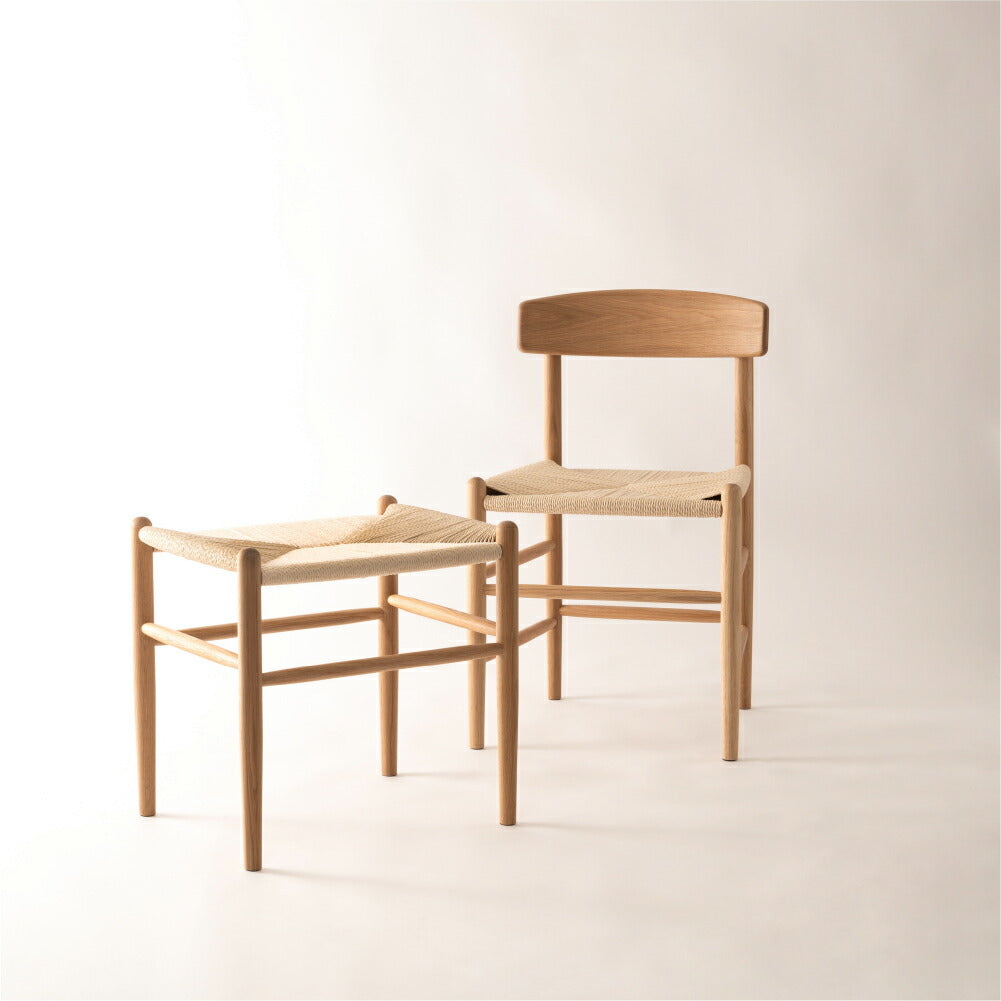 ナチュラルモダンなペーパーコードダイニングチェア