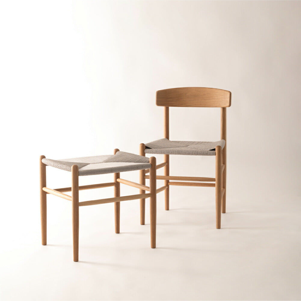 ナチュラルモダンなペーパーコードダイニングチェア