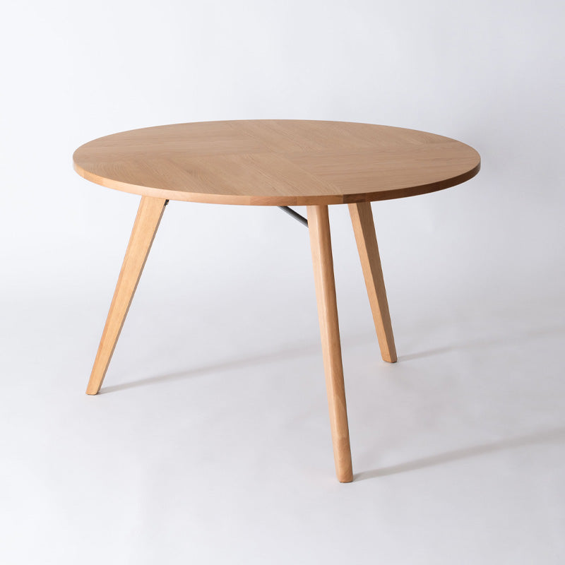 自然と視線が交わる円形ダイニングテーブル 直径110cm 3人用 丸テーブル