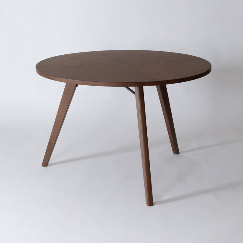 自然と視線が交わる円形ダイニングテーブル 直径110cm 3人用 丸テーブル