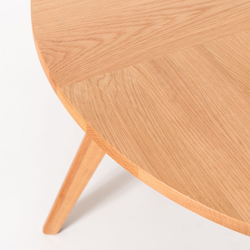 自然と視線が交わる円形ダイニングテーブル 直径110cm 3人用 丸テーブル