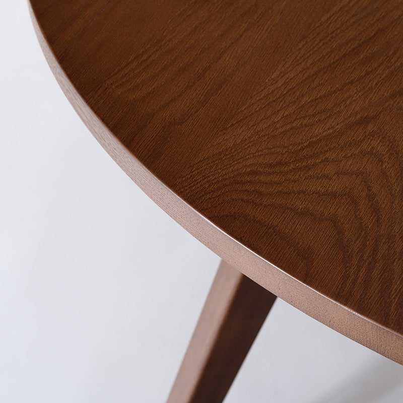 自然と視線が交わる円形ダイニングテーブル 直径110cm 3人用 丸テーブル