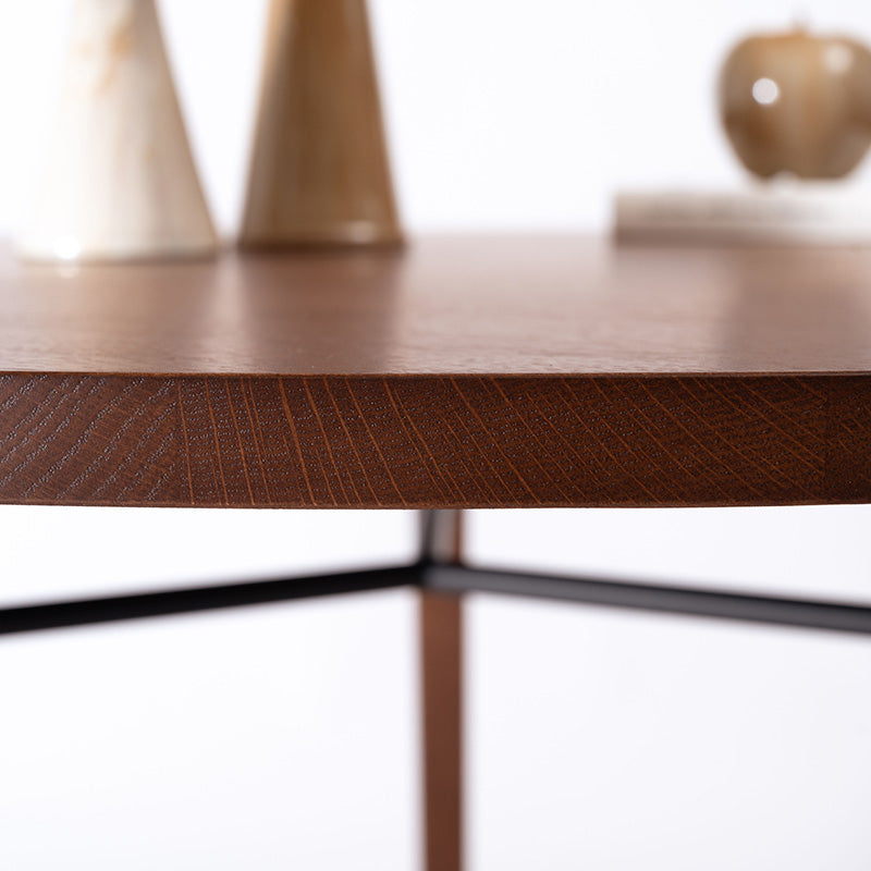 自然と視線が交わる円形ダイニングテーブル 直径110cm 3人用 丸テーブル