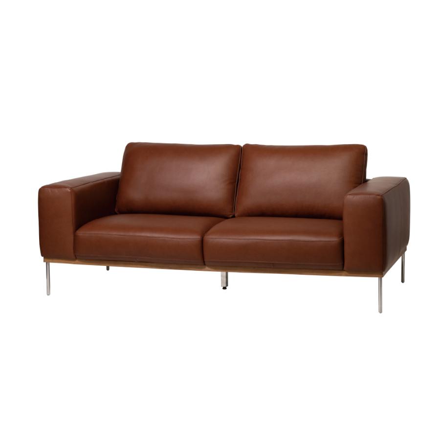 【開梱設置配送】3人掛けソファ イタリアンレザーを使用したスタイリッシュなフォルム