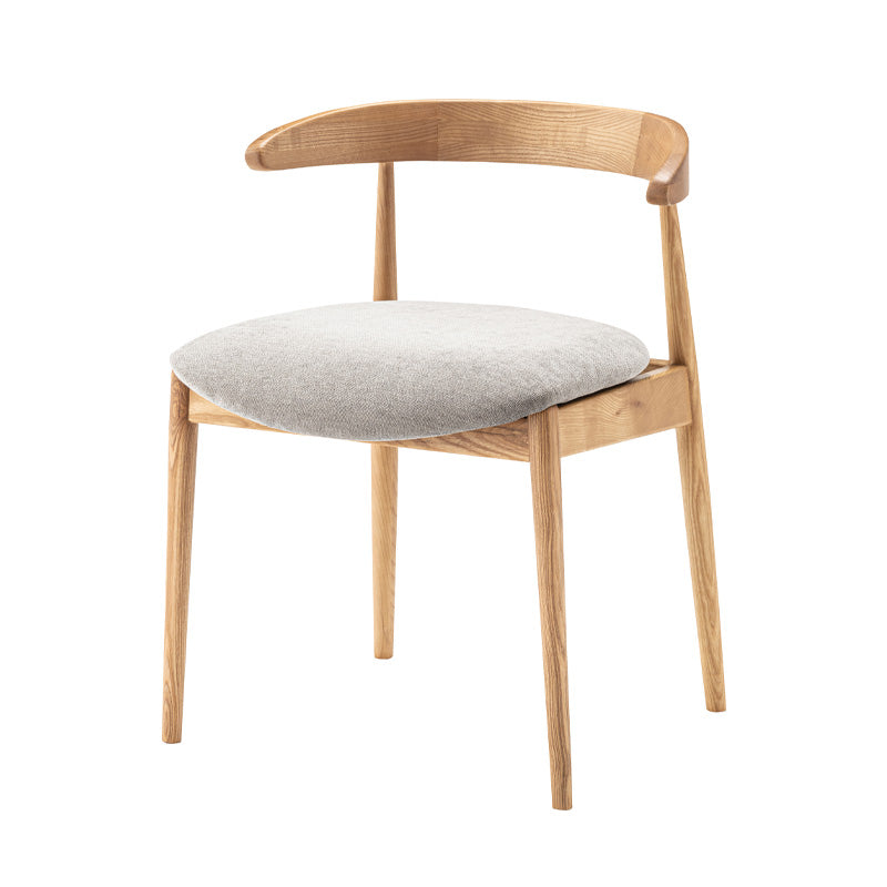 【2脚セット】背面の曲線美が美しいダイニングチェア お掃除ロボット対応