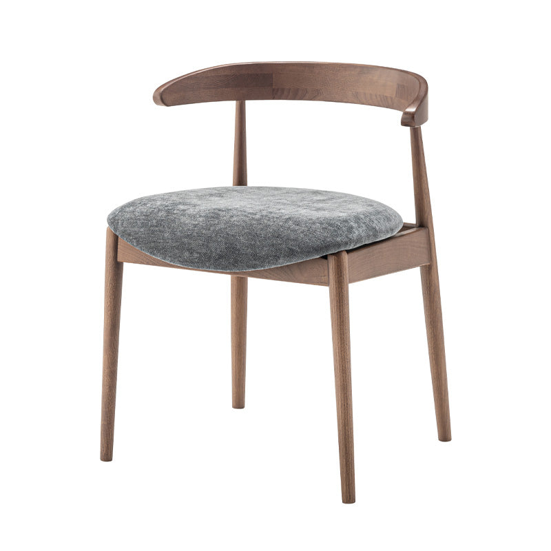 【2脚セット】背面の曲線美が美しいダイニングチェア お掃除ロボット対応