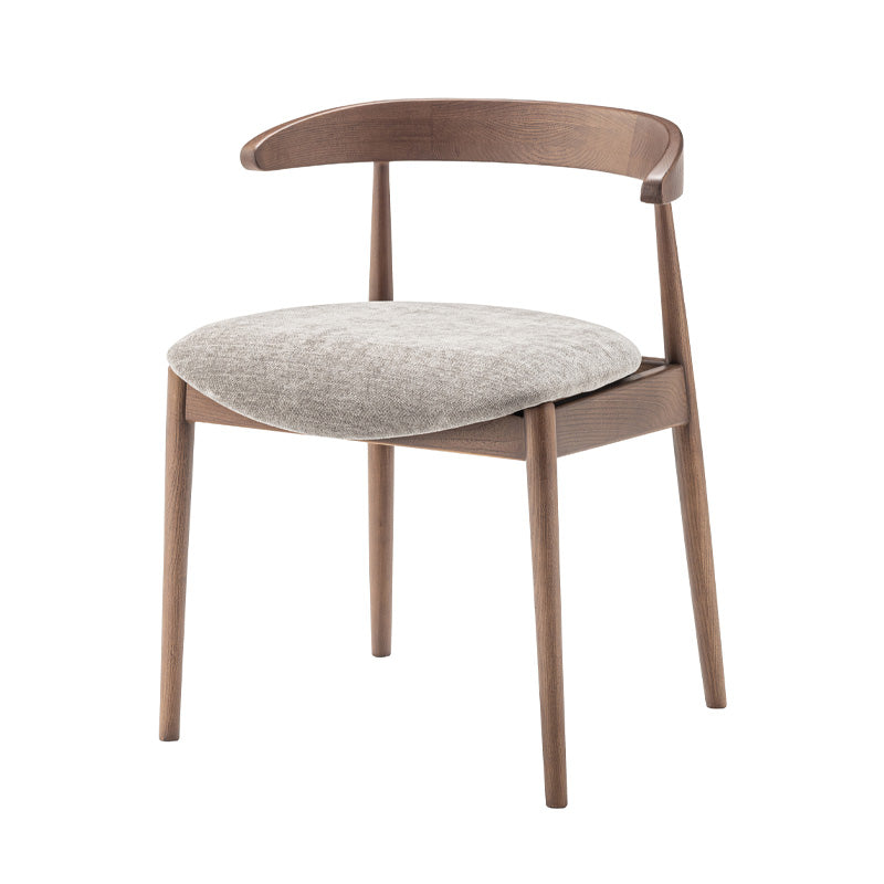 【2脚セット】背面の曲線美が美しいダイニングチェア お掃除ロボット対応