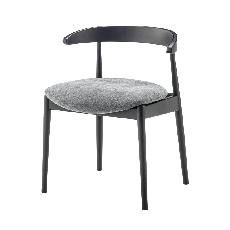 【2脚セット】背面の曲線美が美しいダイニングチェア お掃除ロボット対応