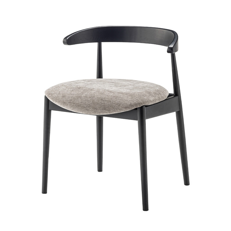 【2脚セット】背面の曲線美が美しいダイニングチェア お掃除ロボット対応